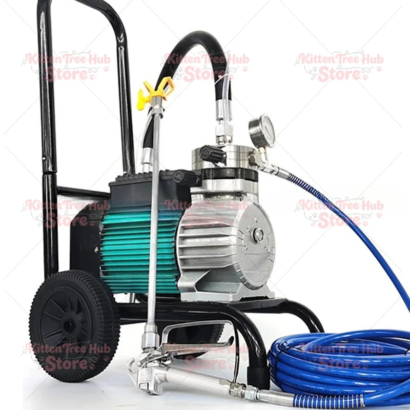 1pc 220v Latex Paint Latex Paint Structure Spray Gun Double Gun High Pressure Airless Paint Wall Spraying Machine