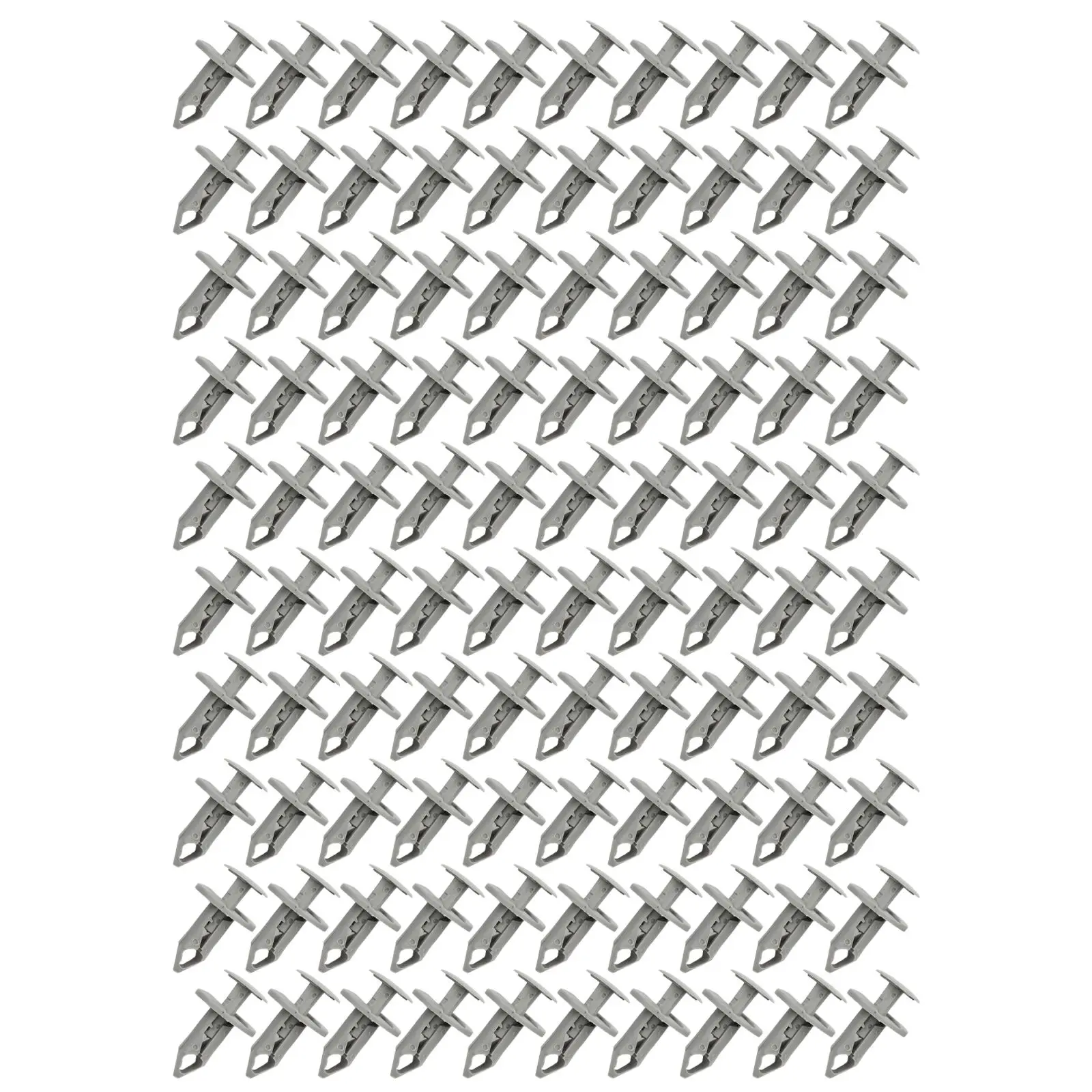 Automotive Plastic Fastening Clips for T4 For T5 For T6 100 Count for Secure Door Panel and Bumper Applications
