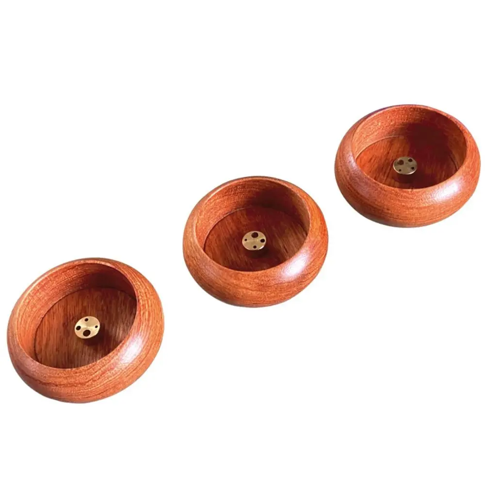 High-quality Multifunction Bowl Shape Rosewood Incense Mini Smell Aromatic Incense Tray Incense Holder Incense Rack Home Decor