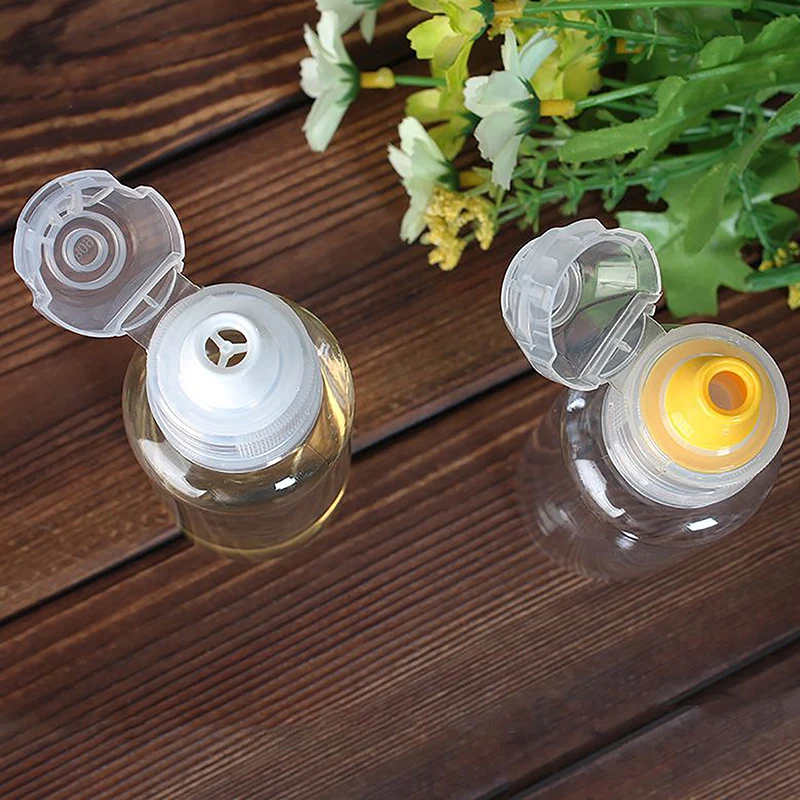 95ml Transparent Non-Drip Honey Dispenser Honey Squeeze Bottle Vinegar Oil Syrup Bottle Pot Dispenser Kitchen Tool