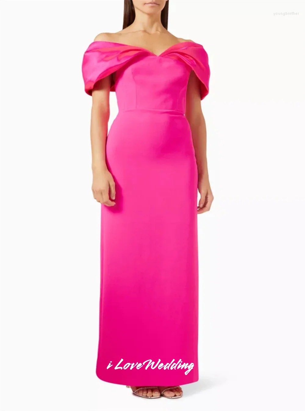 Vestidos de noche negros con hombros descubiertos, vestidos de fiesta hasta el suelo plisados sin espalda de sirena con cuello en V, vestido de fiesta de boda personalizado 2025