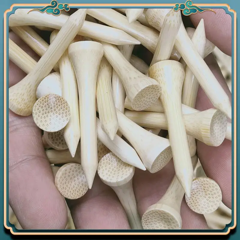

Latest 100Pcs Golf Tees Bamboo Tee Golf Balls Holder,Golf Ball Nails Tee Ball Pin Nail Kick