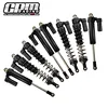 TRAXXAS 1/7 무제한 RACER-85076-4용 GPM 알루미늄 전면 + 후면 L자형 피기 백 댐퍼 2