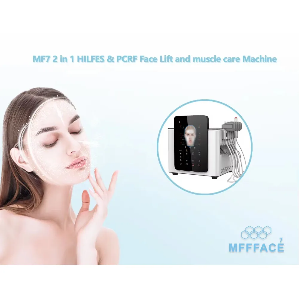 MFFFACE HILFES PCRF EMS Patches Wrinkle Removal Face Lift EMS Pads Face Body Lifting Beauty Machine