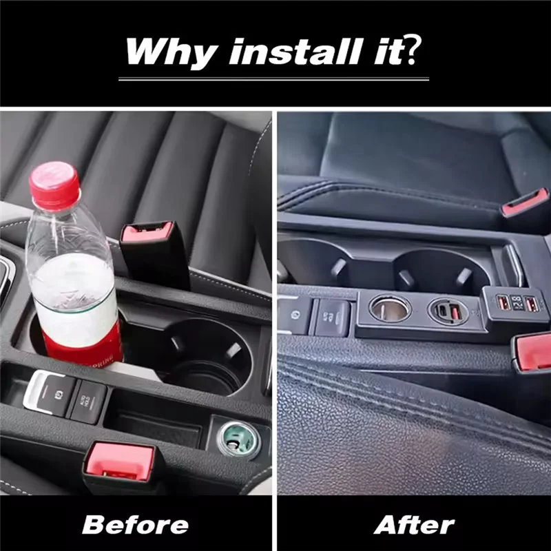 

AR-автомобильный разветвитель прикуривателя, адаптер для быстрой зарядки для Golf 7, Mk7, аксессуары для внутренней модификации, левый руль