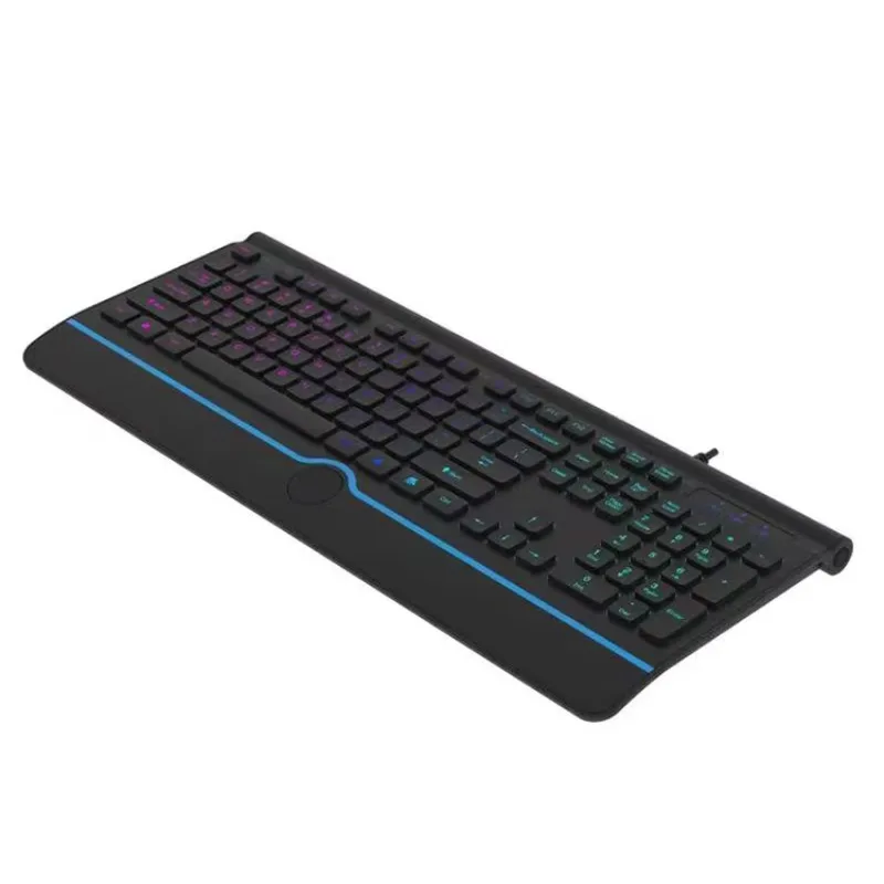 Gaming Mechanical Keyboard  RGB Illuminated 104 Key Silent Keyboard for Windows PC Games