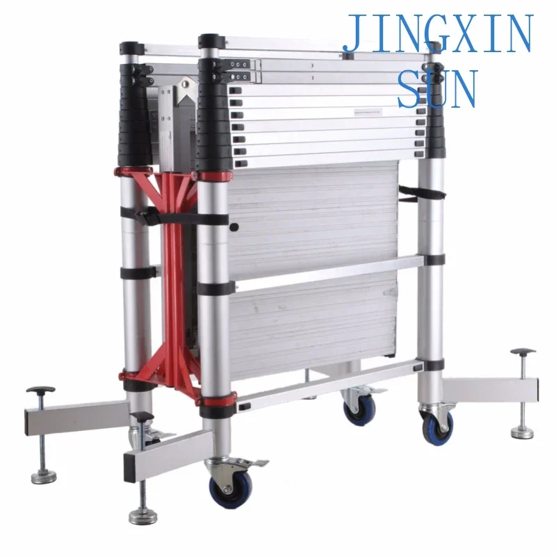 Climbing Mobile Telescopic Scaffold Aluminum  Tower Easy Move Tools