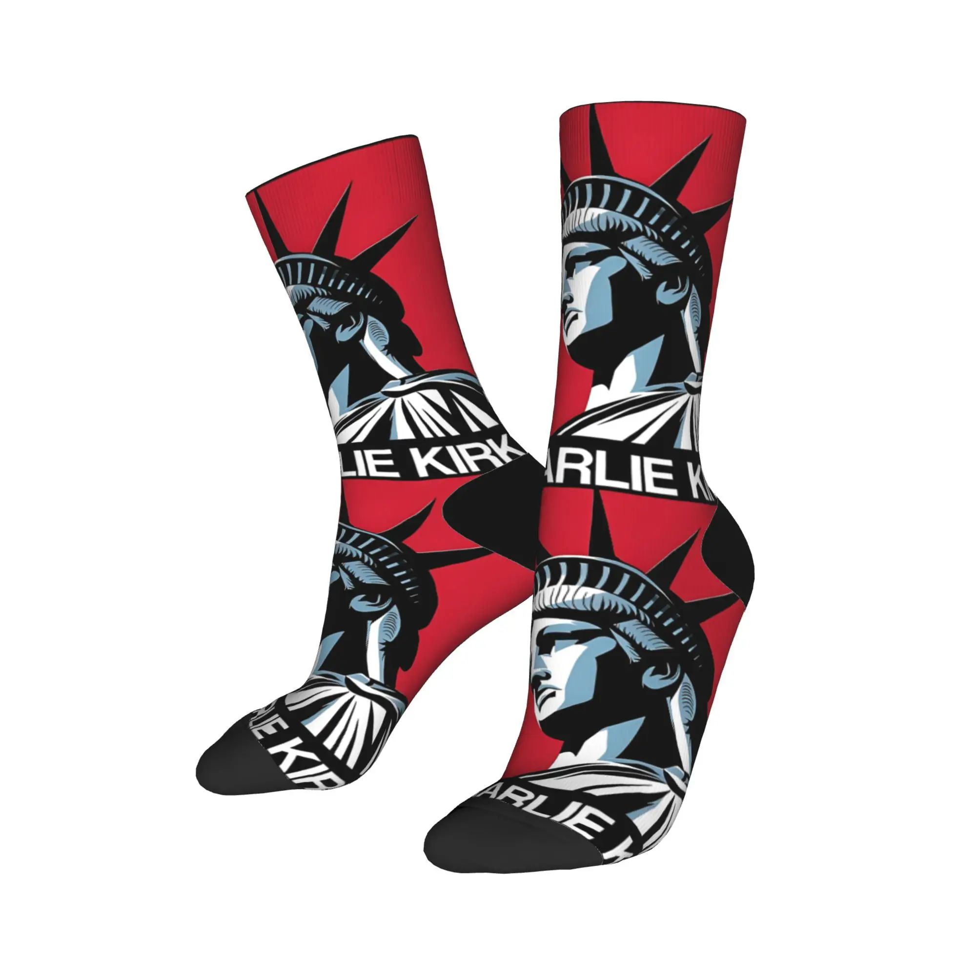 

Charlie Kirk Freedom Stockings Funny Socks Unisex Men Soft Breathable Socks Autumn Climbing Printed Non Slip Socks