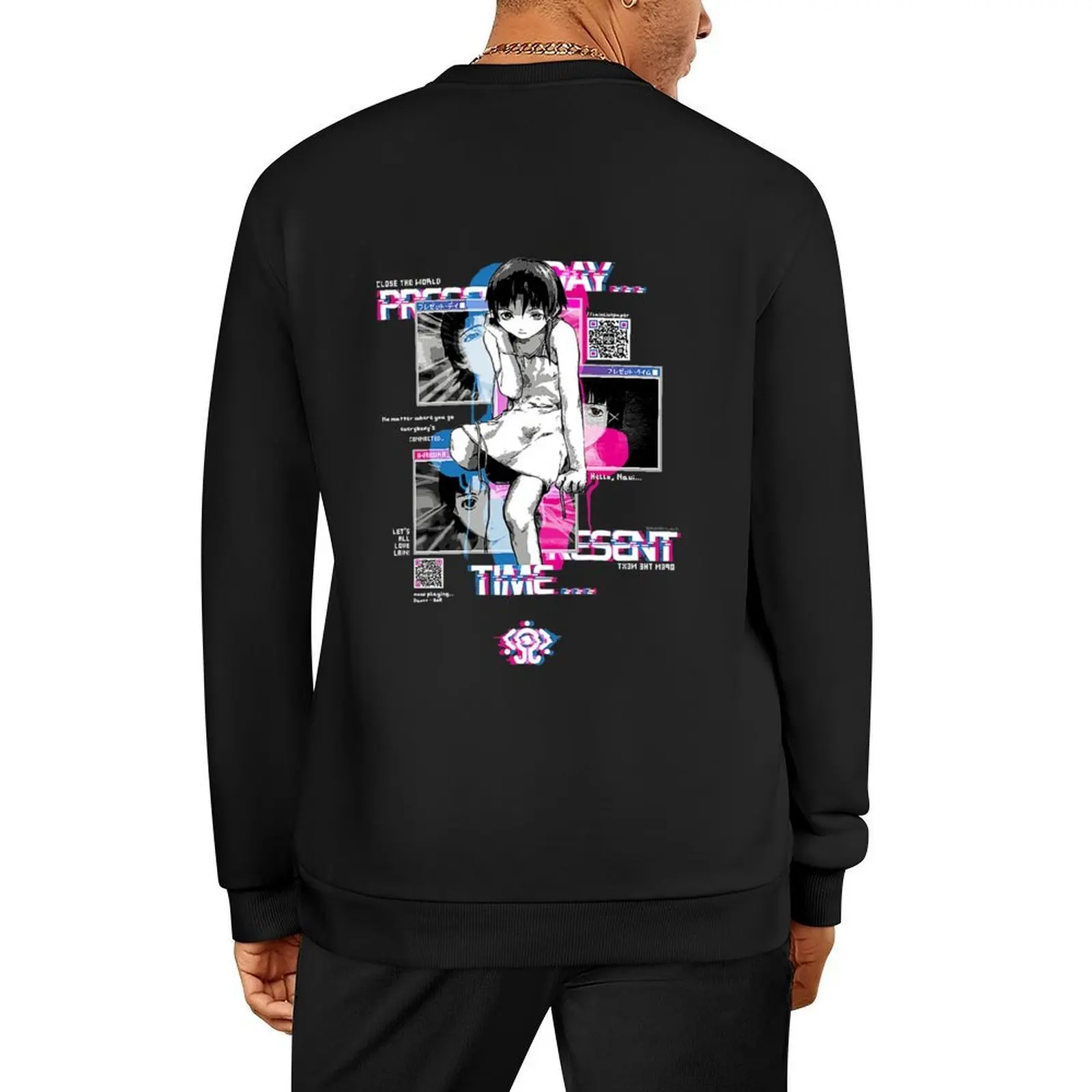 

Serial Experiments Lain - Lain Windows Pullover graphic t shirts men tracksuit men tracksuits men's sweatshirt