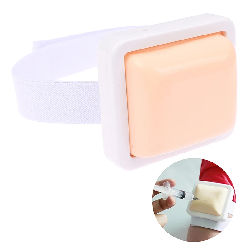 Wearable Intravenous Intramuscular Injection Training Pad IV Injection Practice Mat Venipuncture Injection Simulation Protector