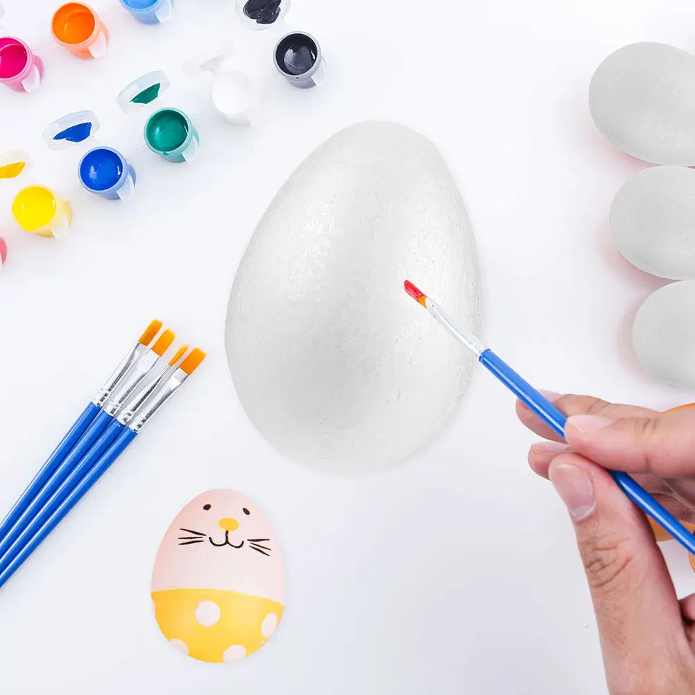 

DIY Easter Eggs Painting Foam White Easter Eggs For Kids And Adults Painting Projects Diy Craft Supplies Easter Decoration