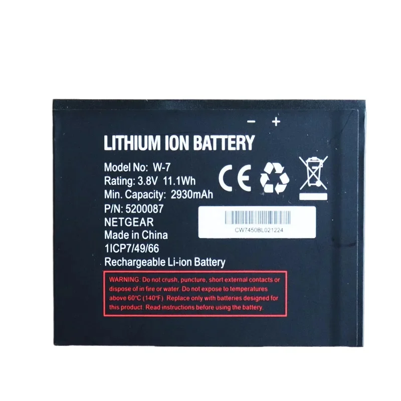 

2930mAh W7 W-7 Battery For NETGEAR aircard AC790S AC810S Mobile Phone