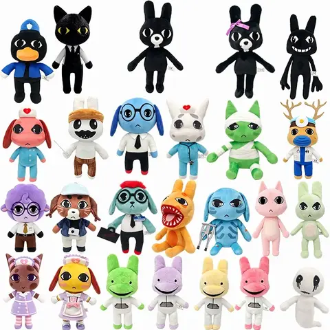 Animal Hospital Complete Series Plush Doll Set Cute Cartoon Doctor Nurse Patient Stuffed Figures Collectible For Game Fans Gift