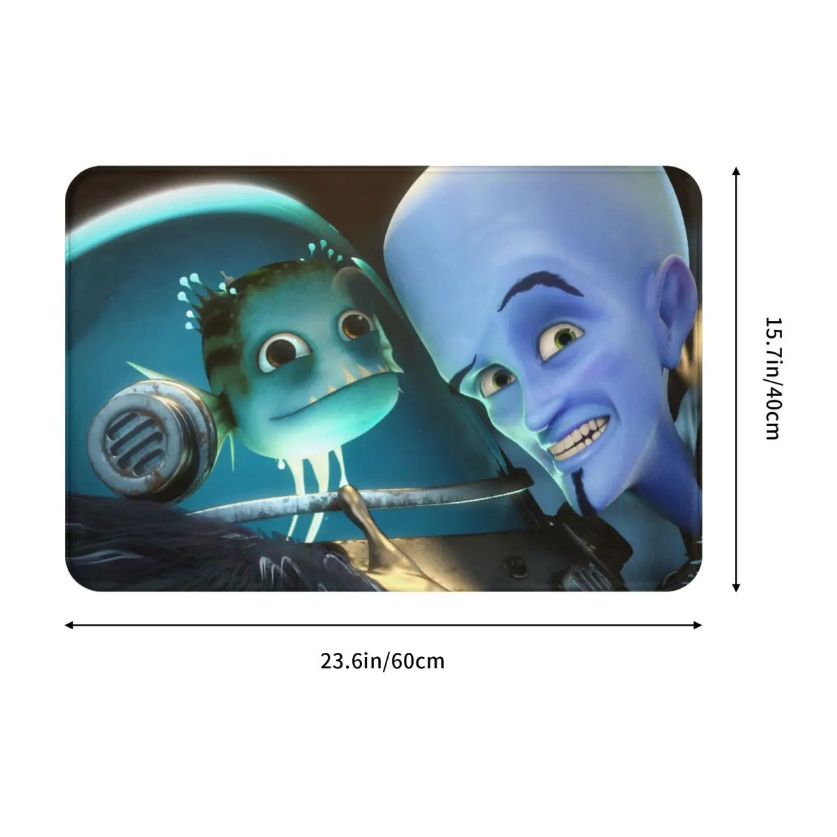 Megamind عدم الانزلاق ممسحة تجربة حمام المطبخ حصيرة الصلاة السجاد داخلي نمط ديكور