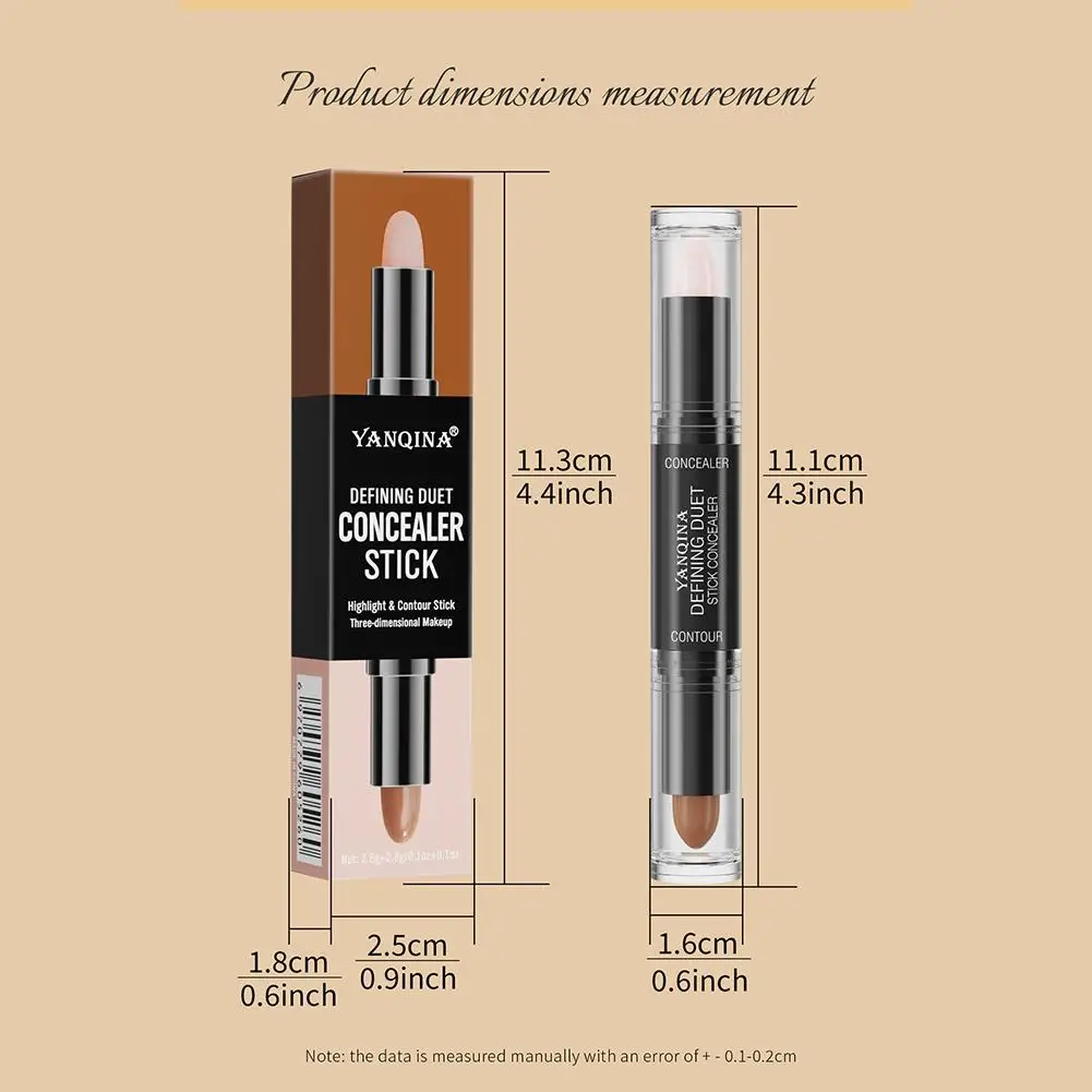 Face Foundation Concealer Pen Long Lasting Dark Circles Corrector Contour Stick Cosmetic Makeup Tools