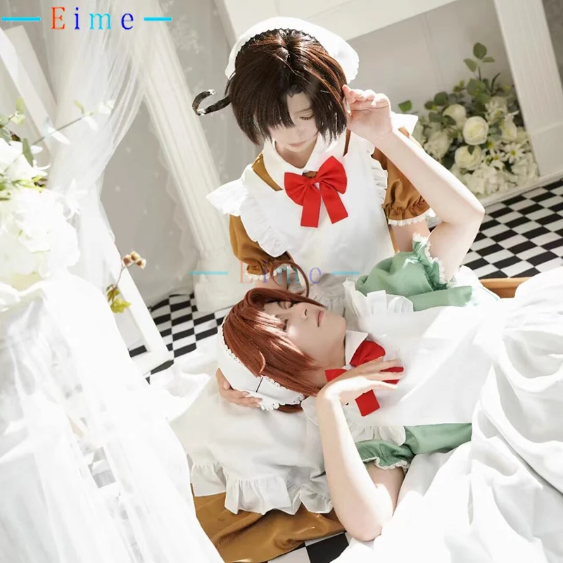 

APH Italy Feliciano Vargas Cosplay Costume Women Men Maid Dress Halloween Carnival Uniforms Fancy Outfits Party Suit Custom Made