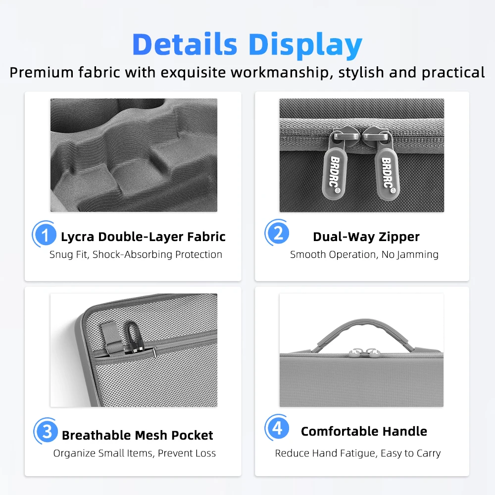 Für DJI Neo 2 Motion Fly More Combo Tragbare Reisetasche Staubdichte Schultertasche NEO 2 Drohne Stoßabsorbierende Schutzhülle – Detail 10