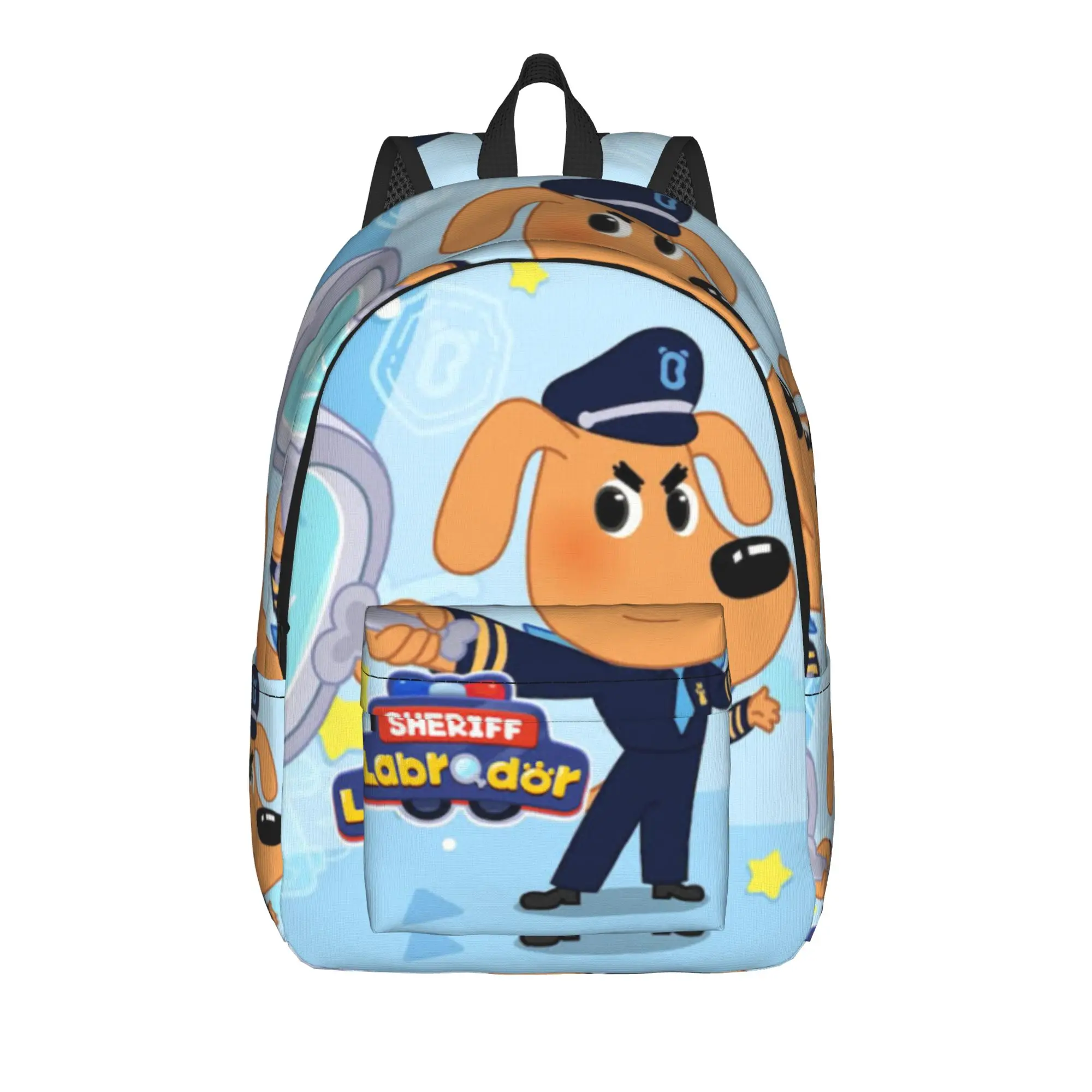 Safety Sheriff Labrador  Backpack for Men Women Casual Student Hiking Travel Daypack  Laptop Computer Canvas Bags with Pocket