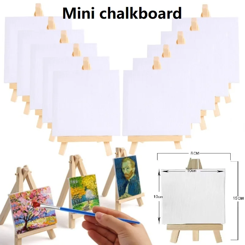 Белый холст для рисования, пустой костюм, натянутые холсты для рисования, холст Minis для рисования наждачных части HB01