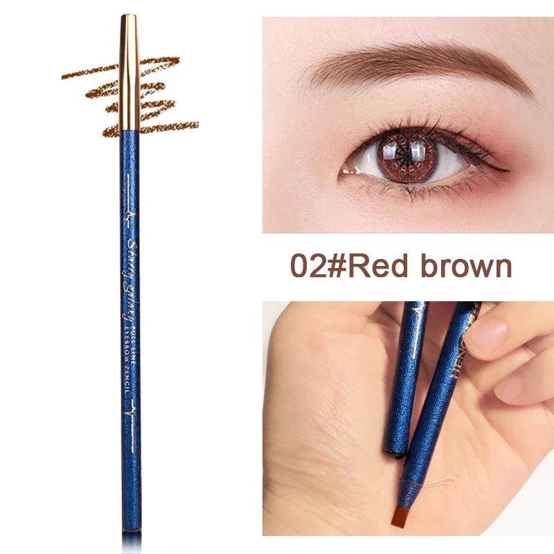 1PC Eyebrow Pencil Waterproof Eyebrow Pen Tint Tattoo Eyebrows Makeup Cosmetics Natural Long Lasting Waterproof Eye Brow Pencil