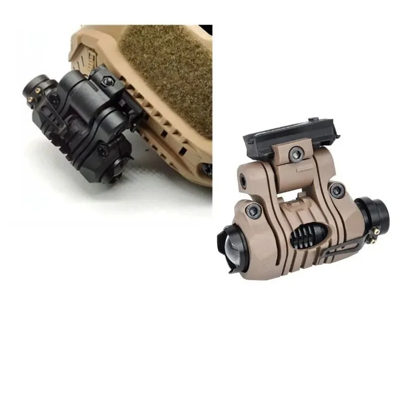 The Durable 25mm Five-spot Flashlight Clip Holds The Helmet Firmly in Place, Perfect for Fishing, Camping and Going Out