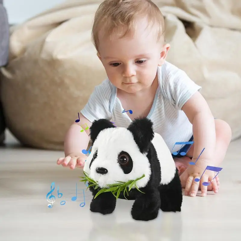 Sensing Music Plush Toy Realistic Panda Toys With Sounds Movements Panda Toy Dancing Panda Plush Interactive Toy For Children