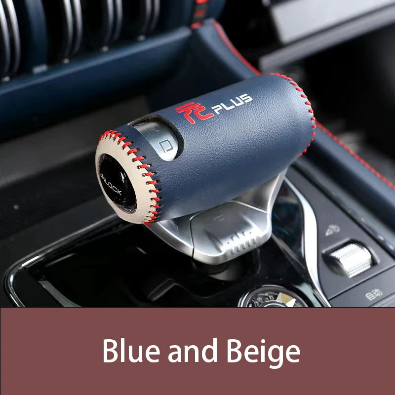For BYD Atto 3 2022 2023 Yuan Plus EV Eco-Friendly Leather Car Trim Gear Lever Cover Protector Case