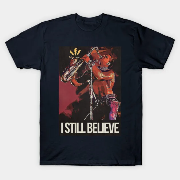 

I Still Believe in Graphic Printing Summer Luxury Brand Pure Cotton Men's and Women's T-shirts Short Sleeves Street Fashion