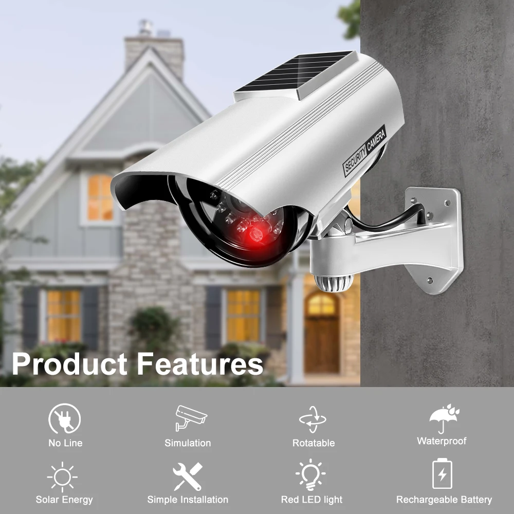 EZHEN CCTV Home Surveillance Cameras Outdoor Solar Panels Street CCTV Video Surveillance Camera Automatic Charging Security