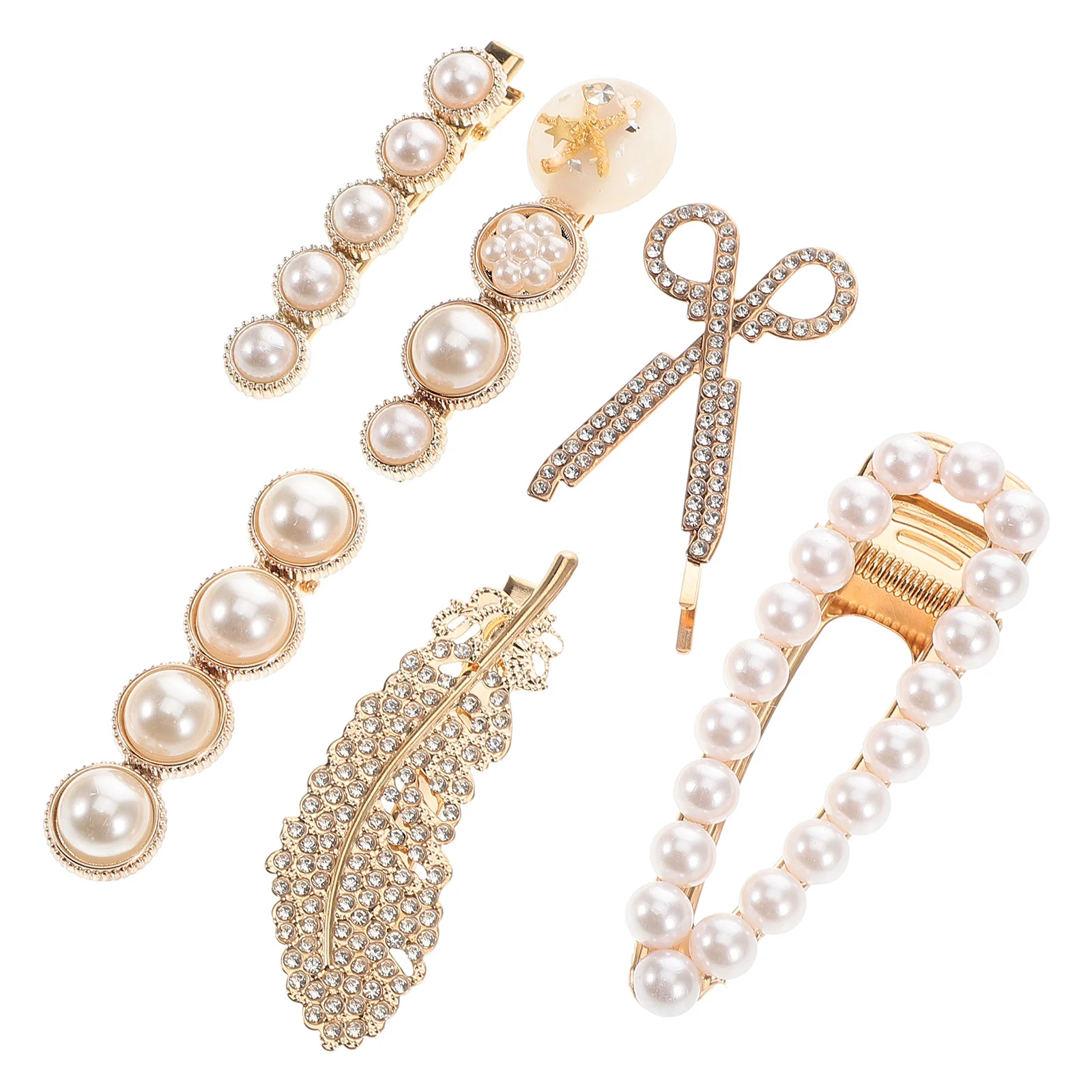 

6 шт., заколки для волос с жемчугом, очаровательные заколки для волос, декоративные заколки со стразами, аксессуары, модные заколки для волос