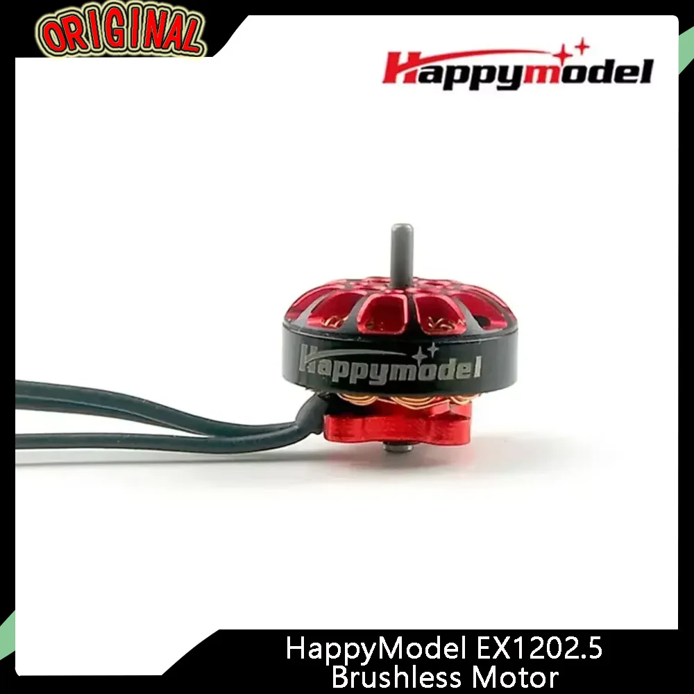 

4 шт. HappyModel, новый бесщеточный двигатель EX1202.5 1-3S (6400/8000/11500 кВ) — для 3-дюймовых гонок FPV/дронов с зубочистками для фристайла