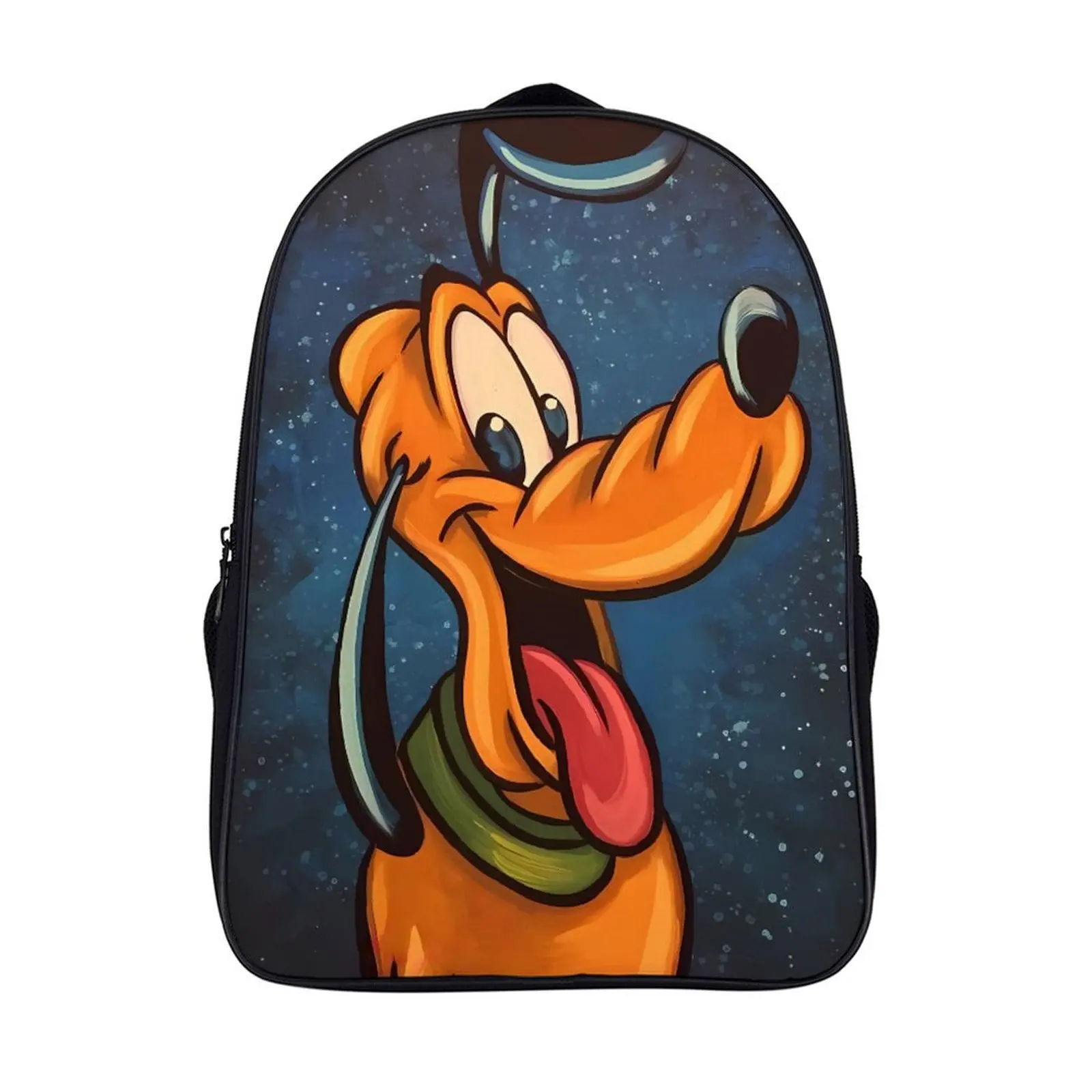 

Cartoon Disney Pluto Fashion Student's Backpack School Bag 16 Inch 2 Compartment Backpack Student Schoolbag