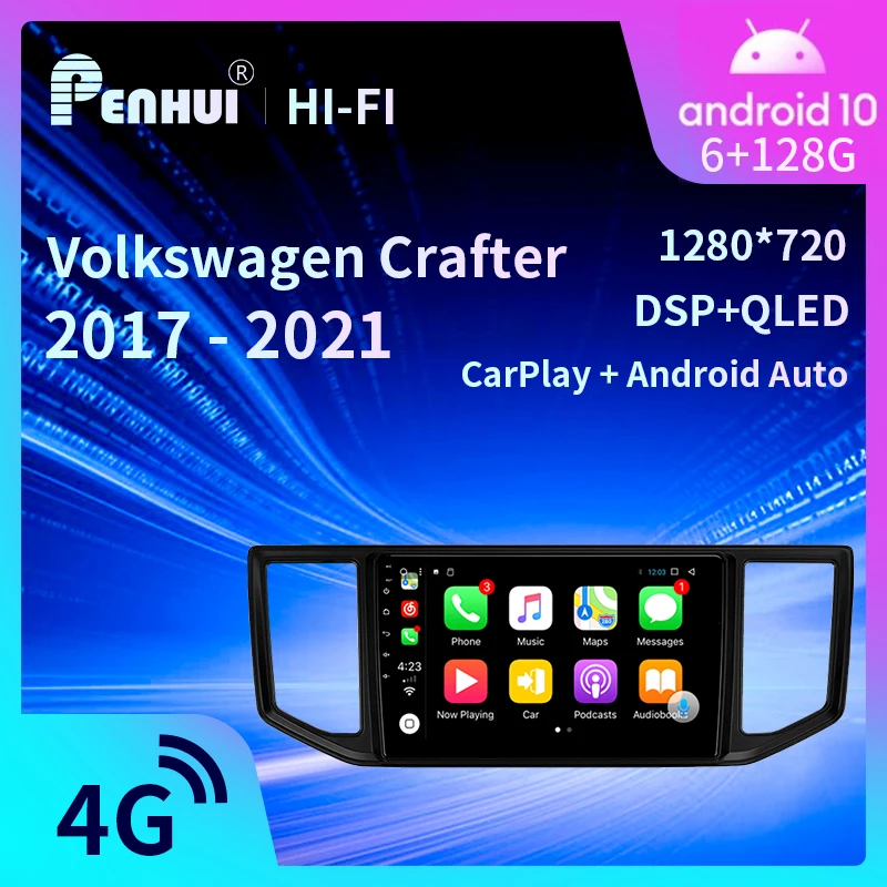 

Car DVD for Volkswagen Crafter 2017 - 2021 Car Radio Multimedia Video Player Navigation GPS Android 10.0 Penhui & Redpower