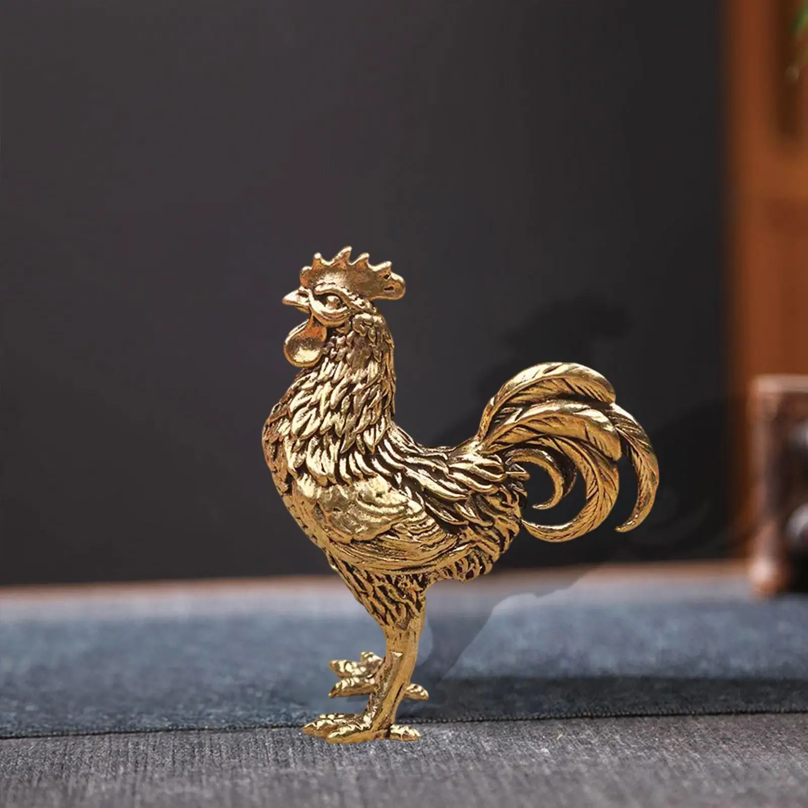 

Статуя курицы, декоративное украшение, подарок, коллекционная скульптура животного, декор фэн-шуй для настольной полки, офиса, гостиной, кафе