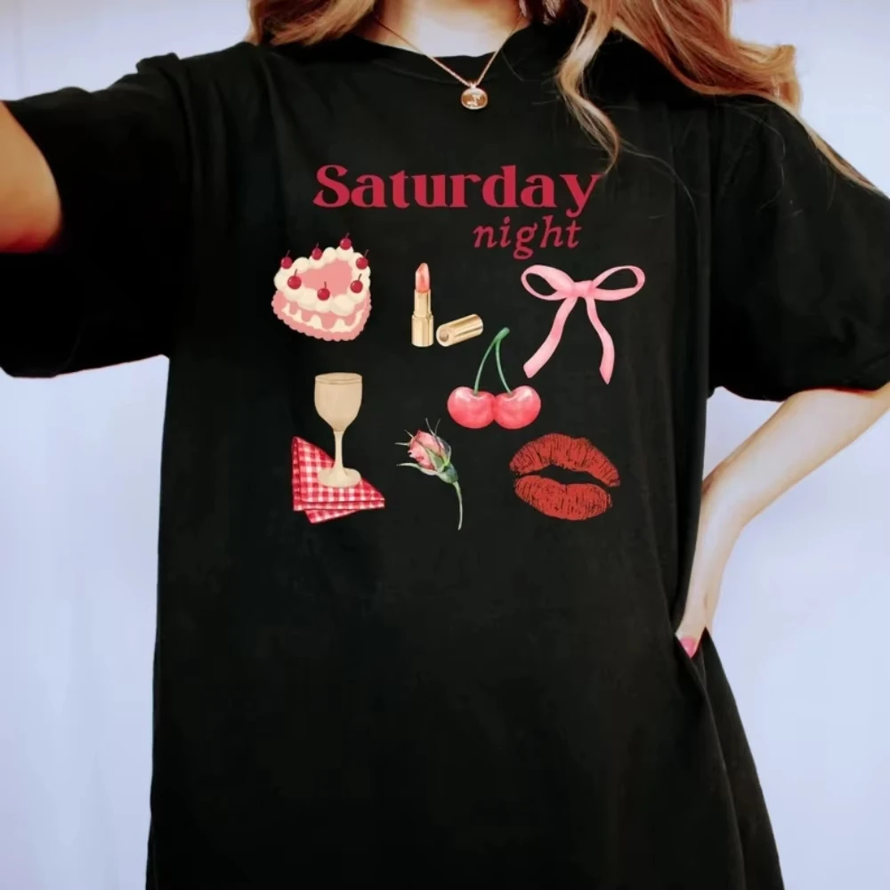 

Классическая футболка высокого качества с принтом Sunday Breakfast Club, женский топ с короткими рукавами и принтом в стиле Харадзюку, эстетичный топ унисекс