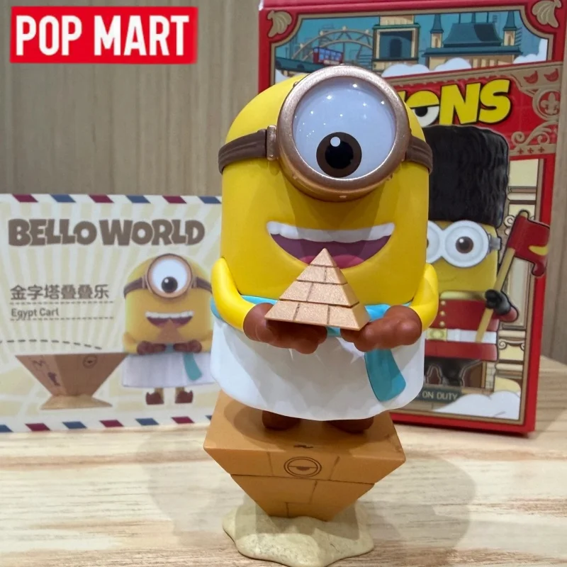 POP MART Original MINIONS Bello World Series Blind Box Überraschungs-Mystery-Box Niedliche Anime-Actionfigur Ornament Geschenk für Kinder