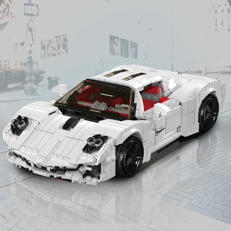 

Mould King Technical Car Toys The White Utopia Sport Racing Car Building Block Assembly Car Brick Set Kids Christmas Gift