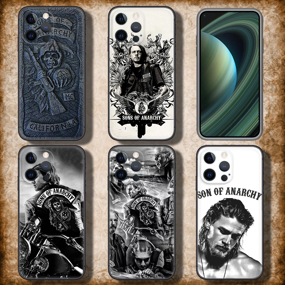 American TV Sons of Anarchy Soft Silicone Case for Samsung S9 Plus S10 S10E S20 Fe Lite S21 S22 S23 S30 Ultra