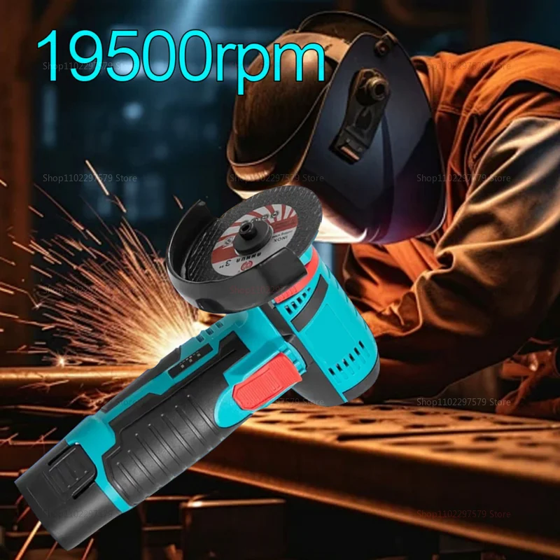 ماكينة طحن زاوية كهربائية لاسلكية 12 فولت، ماكينة طحن تلميع صغيرة، أداة كهربائية لقطع الماس لمشاريع المعادن والحجرية #2