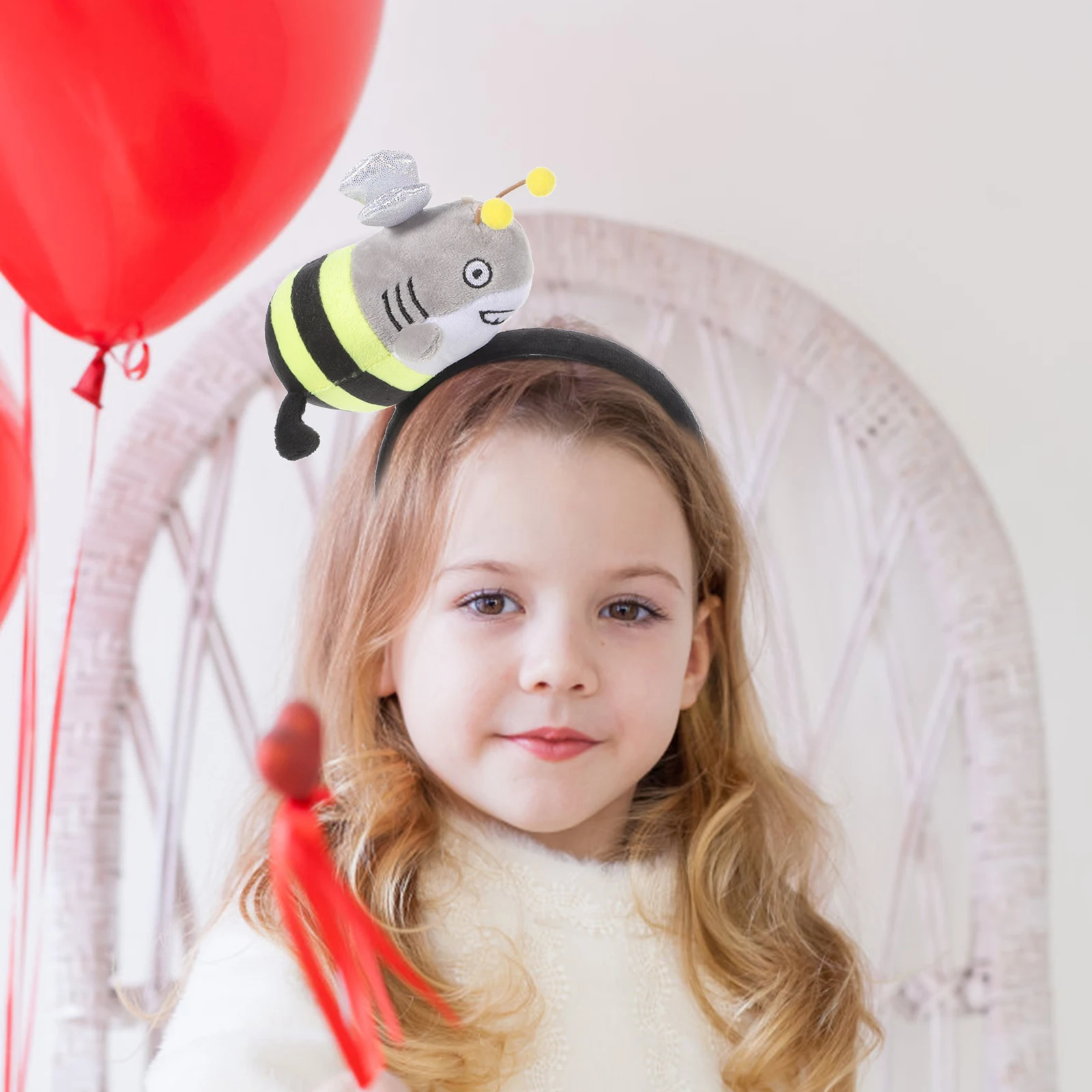 

Bee Headb Jungle Birthday Party Headdress Animal Hair Hoops Props Lightweight Comfortable Textured Performance