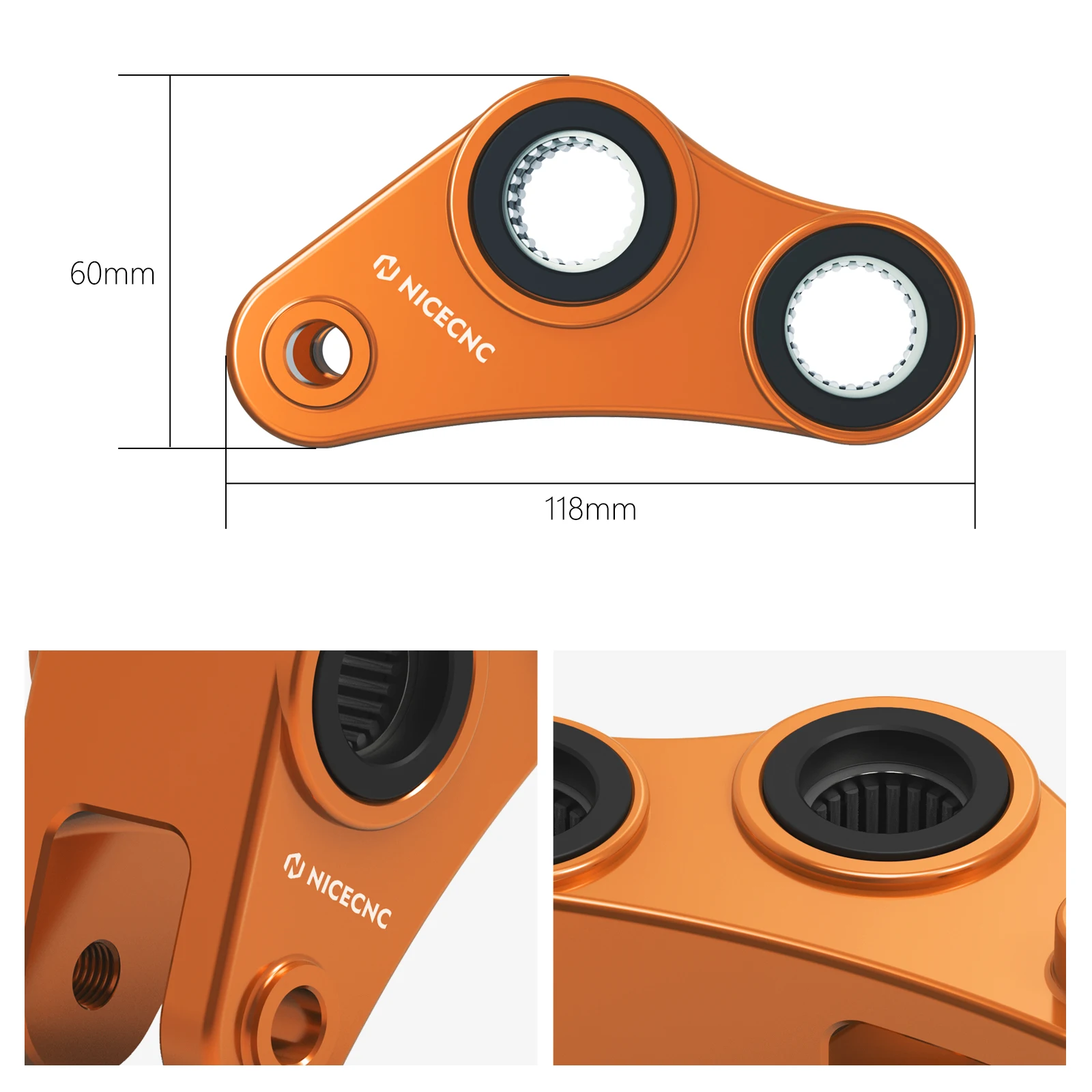 Motocycle 1.57" 40mm Shock Suspension Lowering Linkage for KTM 690 Enduro/R 690 SMC/R 690 SMCR 2008-2018 view 6