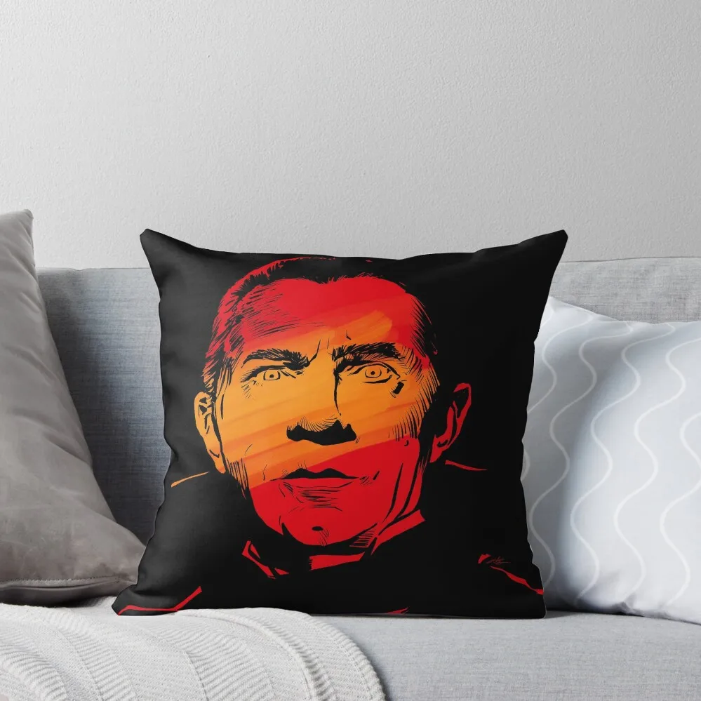 

Count Dracula Look Into My Eyes Vintage Universal Monsters Throw Pillow home decor items pillow cover luxury pillow