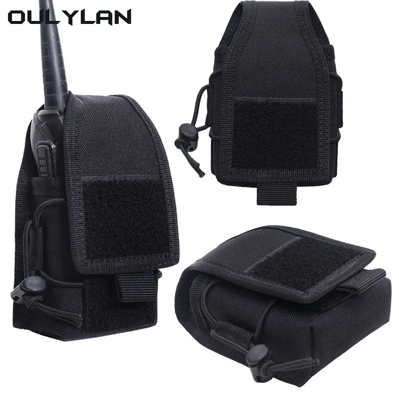 

Outdoor Tactical Walkie Talkie Bag Climbing Hiking Accessory Molle System Hanging Bags Portable Interphone Holster