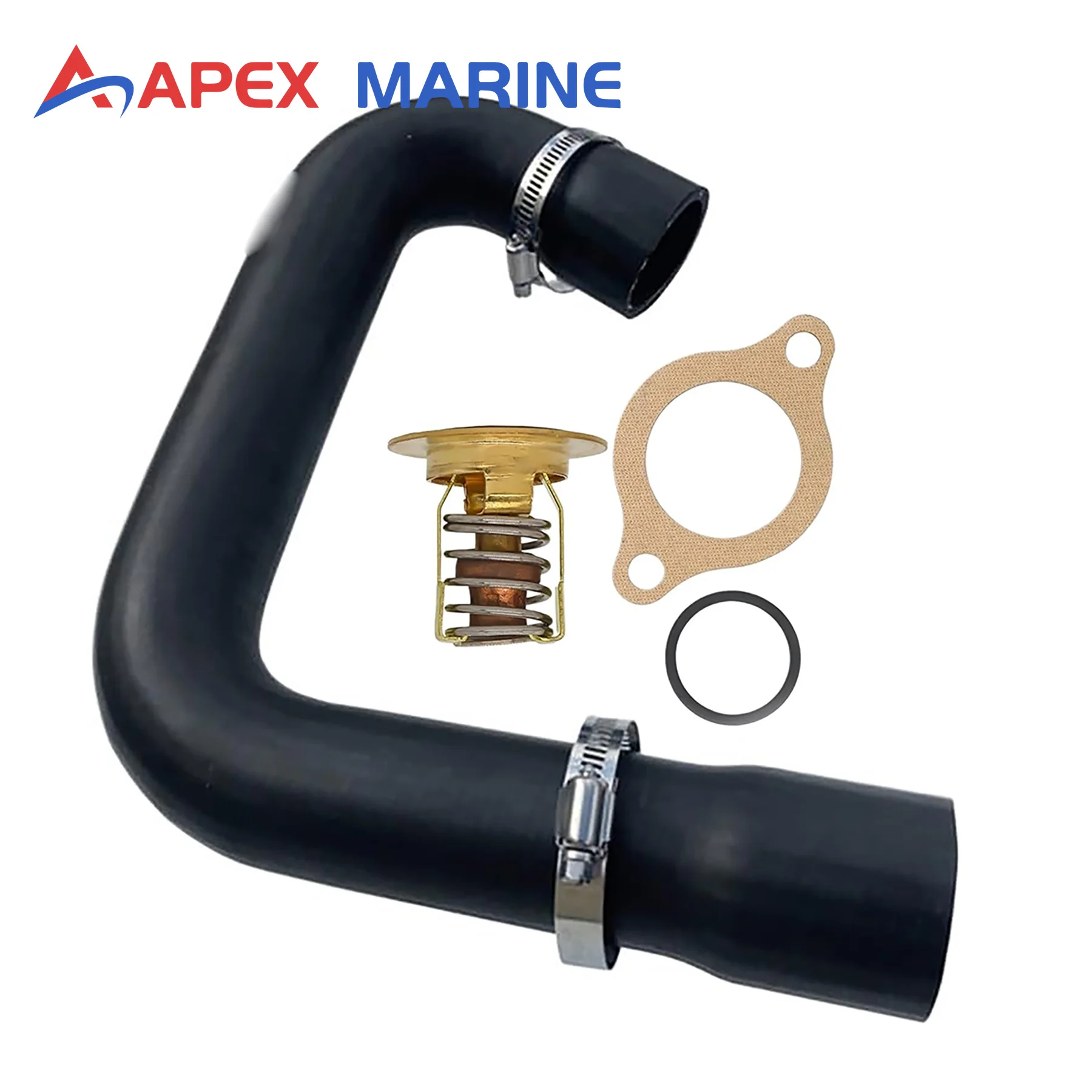 3852288-water-hose-kit-w-thermostat-kit-3856961-compatible-with-volvo-penta-43-50-57-l-v6-v8-marine-motors-replaces-3852071
