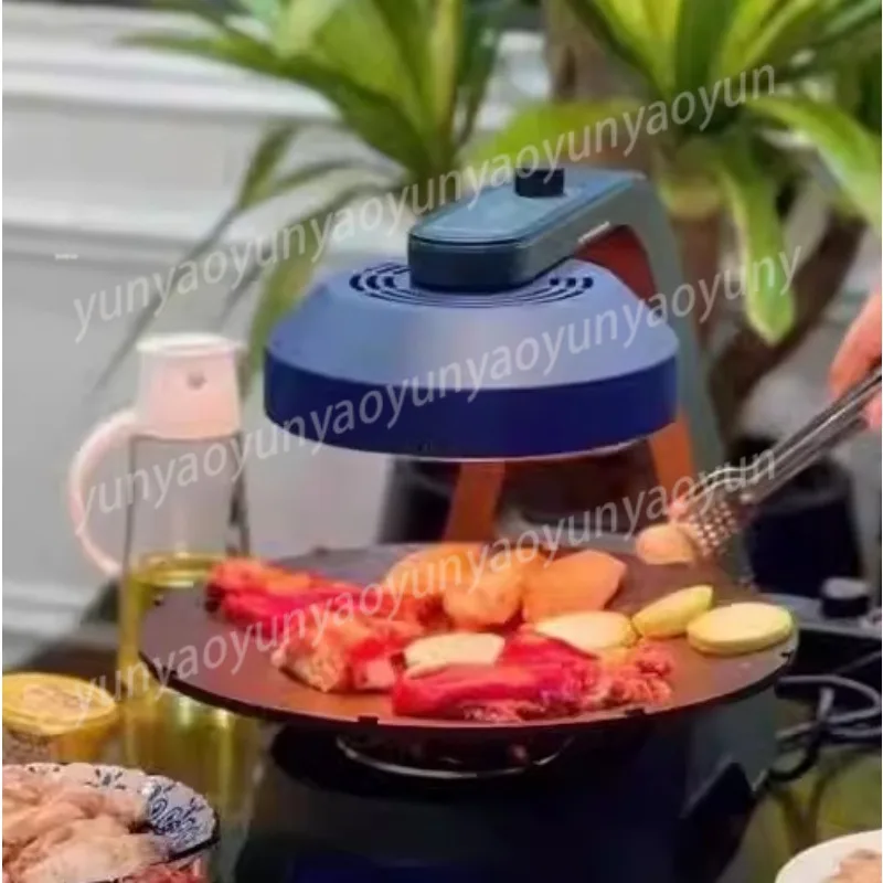 Korean Barbecue Grill Household Smokeless Non-stick Barbecue Machine Automatic Rotating Baking Pan