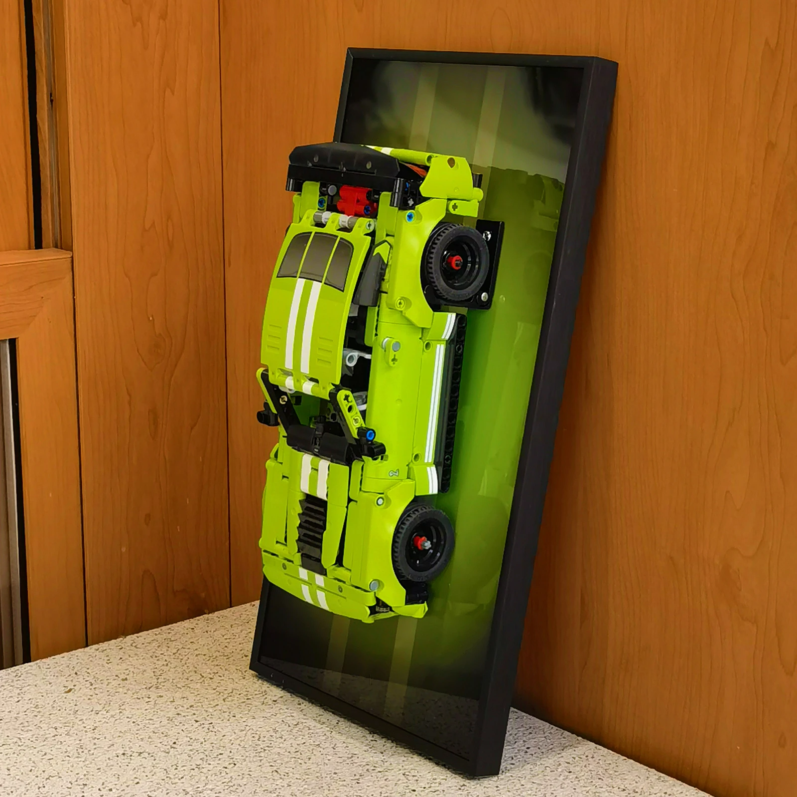 

Настенная панель дисплея для LEGO 42138, строительные блоки Ford Mustang Shelby GT500, настенная рамка для предметов коллекционирования для взрослых (без автомобиля в комплект