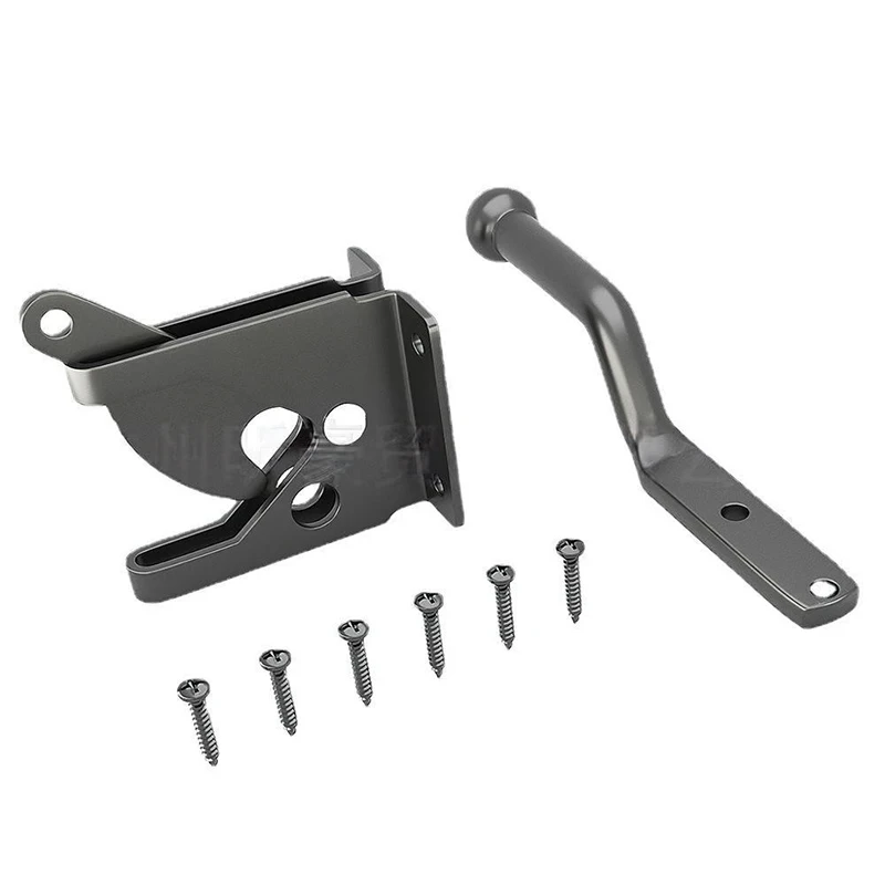 Fence Gate Latch Carbon Steel Black/Lock Electroplated Galvanized Latch Door Buckle Fence Hinge Latch
