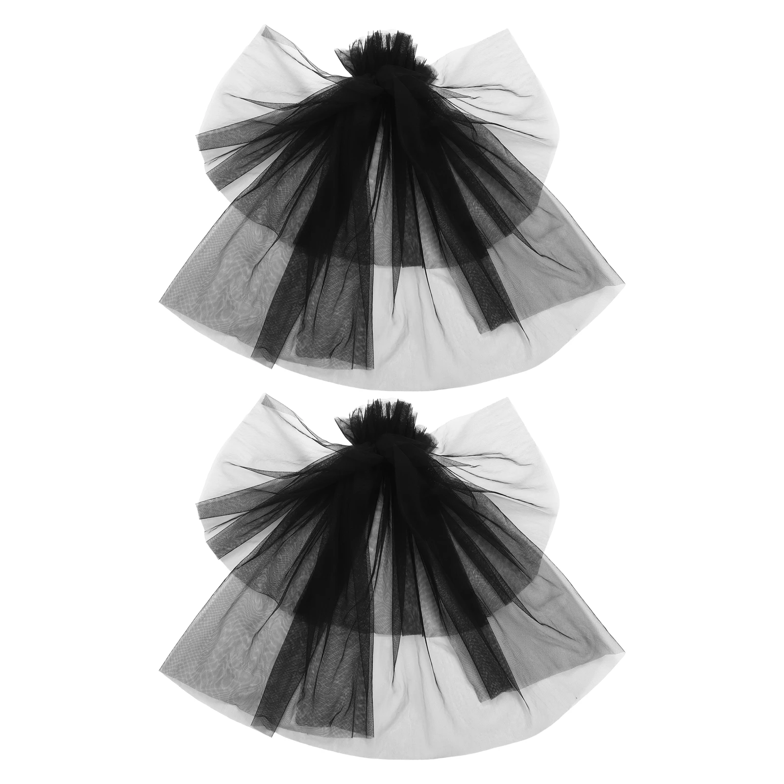 

Elegant Black Wedding Dress Sleeves Long Chiffon Arm Coverage Lace Scarves for Brides Women Evening Party Bridal Faux Mesh