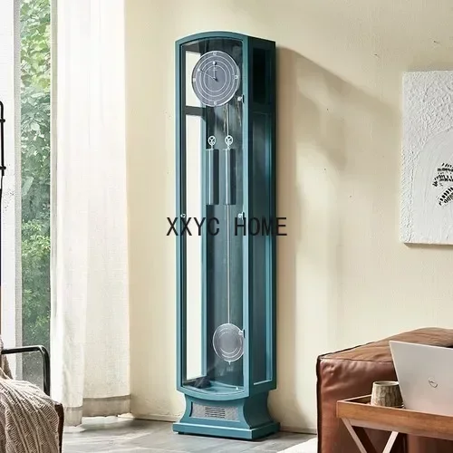 

De Grootvader Klok Woonkamer Huis Smart Muziek Tijd-Rapportage Klok Decoratie Ornamenten Verticale Bel