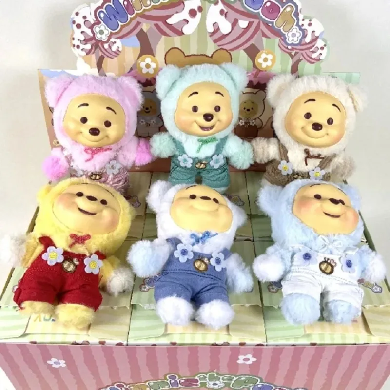 ตุ๊กตาหมีพูห์ ดิสนีย์ ซีรีส์ปาร์ตี้ซนๆ แบบกล่องสุ่ม ของเล่นตุ๊กตา จี้ห้อยตกแต่ง ขายดี